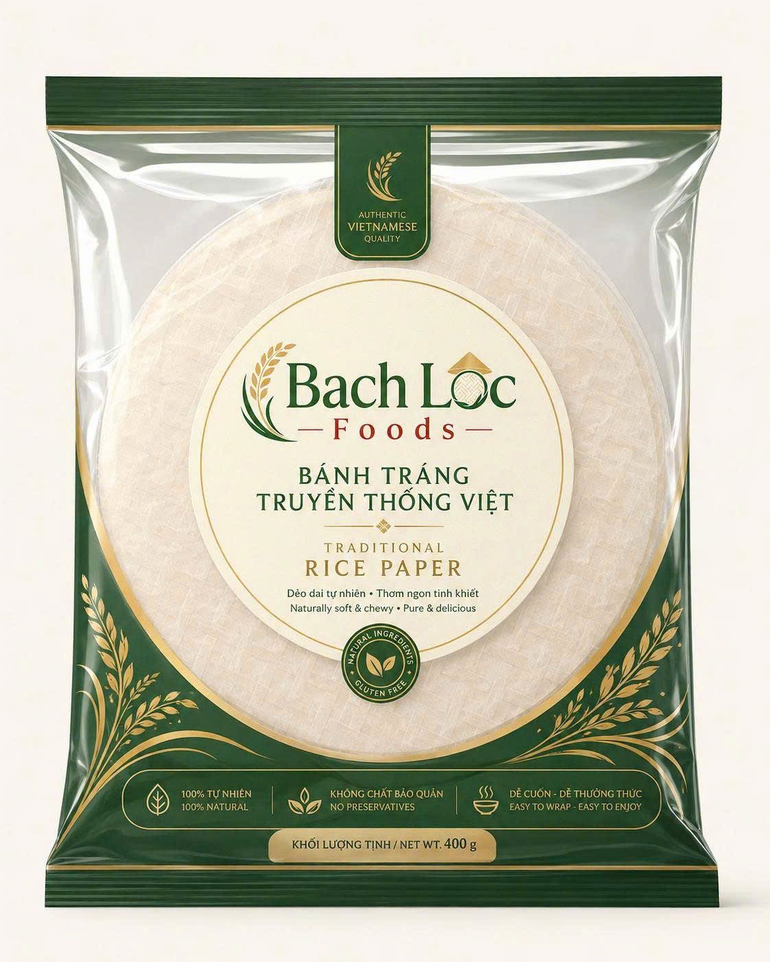 Bánh tráng truyền thống (rice paper)