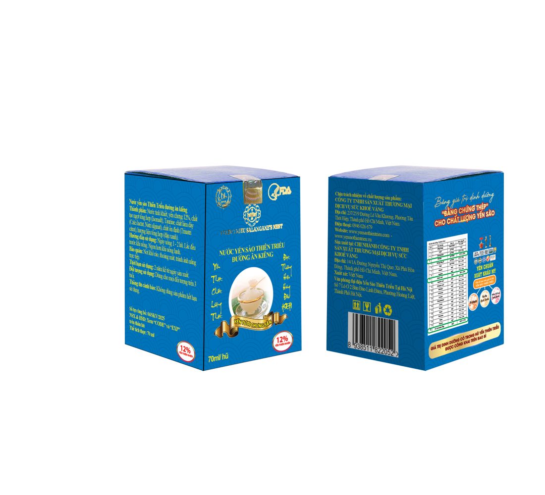 Nước yến sào Thiên Triều không đường 25%